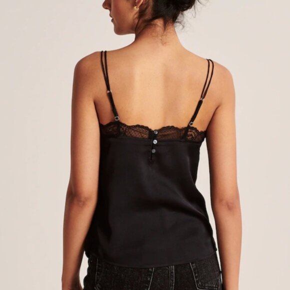 A&F Lace Trim Double Strap Cami - Picture 2 of 6